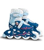Patins à Roues 2 En 1 Tri-Skate & Roller Inline – Taille Ajustable 27-30 – Bouton Poussoir Rapide + Velcro – Roulements 608Z