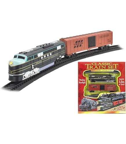 A to Z 1577 Classic Battery Operated Train Set with Light and