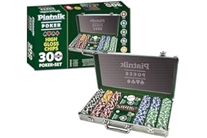 Piatnik 7903 - Poker Set 300 High Gloss Chips
