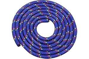 ‎HAEST HAEST - Springseil ohne Griff für Kinder & Erwachsene, Gymnastikseil verstellbar, 3-Meter, ideal für Schule & Freizeit, Blau