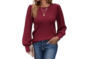 Zeagoo Maglione Donna Elegante Invernale Autuno Caldo Maglioncino Lunga Maglia Basic Pullover Morbido Sweater S-XXL