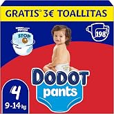 Dodot Baby Pants Diapers, Size 4, 9-15 kg, 198 Diapers, 360&deg; Fit Anti-Leak Diaper, Monthly Pack