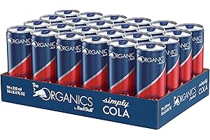Organics by Red Bull Simply Cola - 24er Palette Dosen - Bio-Erfrischungsgetränke 100% natürliche Zutaten, EINWEG (24 x 250 ml