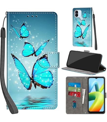 SEAHAI Cover Portafoglio Per Xiaomi Redmi A1+/A2+ Plus: Pelle PU E Supporto Magnetico