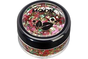 Mystiker Biologisch abbaubarer Öko-Glitter von Moon Glitter - 100% kosmetischer Bio-Glitter für Gesicht, Körper, Nägel, Haare und Lippen - 3g - Maskerade