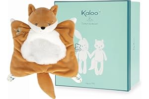 Kaloo - Fripons - Doudou Carré Renard Léonard - Doudou Moelleux et Extra Doux - 20 cm - Dès la naissance, K960271
