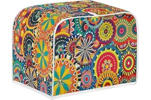 Micoklinlin Abdeckhaube für 4 Scheiben-Doppelschlitz-Toaster mit Seitentasche Neuartiges Toaster Abdeckun für Küche Toaster Zubehör Schutzhülle für meisten 4 Extra Breite Toastschlitze