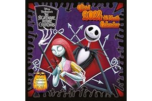 PYRAMID INTERNATIONAL Disney The Nightmare Before Christmas Calendar 2024 - Month to a View Planner 30cm x 30cm, Disney Gifts for Women and Men, Disney Gifts for Girls and Boys, Kids Calendar - Official Merchandise