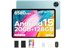 DOOGEE Tab A9 Pro VIP Tablet 10 Pulgadas, Andriod 15 Tablet con Teclado y Lapiz, 16GB RAM+128GB ROM(2TB TF MAX), HD IPS Pantalla, 6580mAh, WiFi5 2.4/5GHz/8MP+5MP/Facial ID/GMS/BT5.0/3.5mm Jack