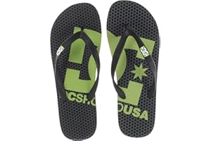DC SHOES DC Spray Logo M SNDL 9RG Spray Logo-M - Chanclas para Hombre, Color Verde, Talla 42
