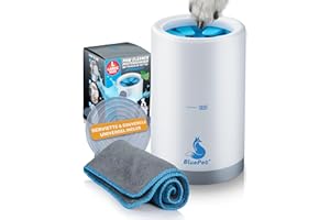 BluePet Nettoyeur Pattes pour Chien, Cure-Pattes Chiens, Lave Patte du Animal, Enlève la Saleté & la Crasse, Nettoyage en Douceur (L (10-25 kg))