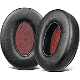SOULWIT Cuscinetti in Pelle di Agnello per Sennheiser Momentum 1.0 Cuffie Sovrauricolari/Over-Ear, Cuscini Auricolari con Sch