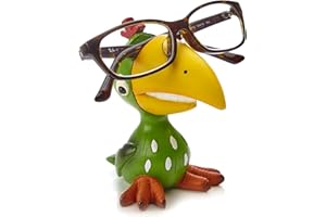By Bers Brillenhalter Die_Vögel Design, handbemalt, Tier, echt lustig, aus Polyresin, für Spaßversteher und Junggebliebene Geschenk