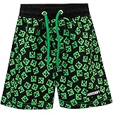 MINECRAFT Costume da Bagno per Ragazzi a Due Pezzi Creeper