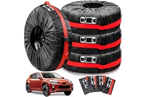 Zocipro 4pcs Bolsas para Neumáticos,Cubierta de Repuesto de Neumáticos de Coche,18-22 Inch Impermeables Antipolvo de Polvo para Funda neumáticos de Coche para protección de Ruedas (Diámetro de 80 cm)