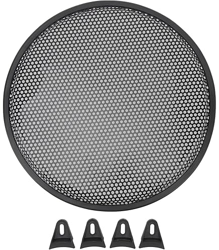 MACHSWON Universal 12 Inch Black Metal Car Bar Grille Subwoofer Speaker Grill Cover Protector For Car - View #4