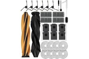 iRobacc L40s L50s Pro Ultra Tillbehör till Dreame X50 Ultra Complete/L40s Pro Ultra/L50s Pro Ultra/L50 Pro Ultra/L50 Ultra/X50 Master/Mova V50 Ultra Complete 29 Stycken Huvudborstar Dammpåsar Filte