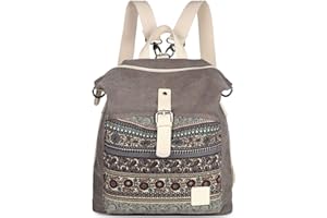 EVEOUT Zaino per Studenti Universitari in Tela Casual Unisex, Zaino da Lavoro per Donne e Uomini per Viaggi Scolastici, Escursionismo in Campeggio