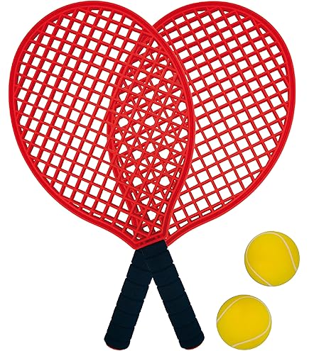 Strandschläger Set Aus Holz - 2 Schläger + Ball Für Beach Tennis