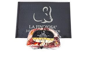 LA FINOJOSA "MANJARES DE PURA RAZA" La Finojosa - 1/2 Spalla di Prosciutto Premium - Pezzo Disossato - Peso da 1,2 a 1,4 kg -Stagionatura Minima 20 Mesi -Aroma Intenso e Piacevole -Sapore Dolce e Poco Salato -Confezionata Sottovuoto
