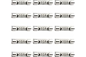 15pcs of 10A, 10 Amp Fuse UK 240V/250V Pack of 15 of 10A Fuse BS1362 Fuses by ZARB