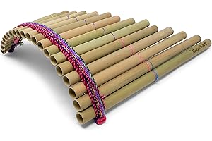 TUMIA LAC Panpipe - curved 20 pipes, rondador - Fair Trade from Ecuador