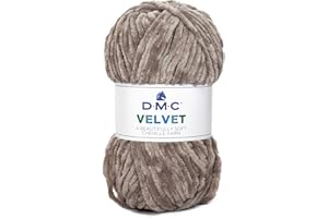 DMC - Velvet fil tricot, fil extrêmement chaud et doux avec un effet velours - Idéal pour la création de vêtements, d’accessoires et d’éléments de décoration | 100 g, 100 m, 10 couleurs