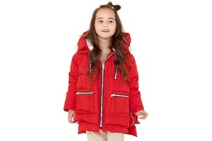 Orolay Niñas Abrigo con capucha Chaqueta acolchada Chaquetas de invierno