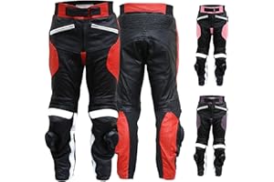 German Wear Damen Motorradhose Motorrad Biker Racing Lederhose Rindsleder