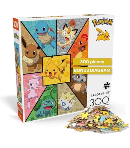 Buffalo Games - Pokemon - Stained Glass Starters - 1000 Piece