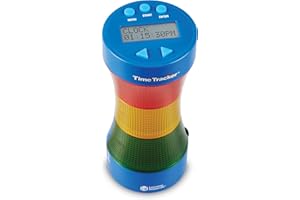 Learning Resources Time Timer Visuel – Minuteur Silencieux 60 Minutes – Outil de Gestion du Temps pour Enfants TDAH, Classe ou Maison – Idée Cadeau Noël Montessori