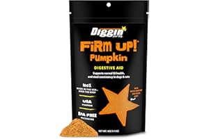 Diggin' Your Dog Firm Up Pumpkin Super Supplement for Digestive Tract Health for Dogs, 4-Ounce by Diggin' Your Dog