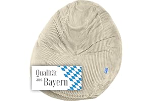 ‎BRUNI Bruni Classico Cord M in Beige – großer Indoor-Sitzsack mit Innenhülle und Füllung, in Deutschland gefertigt