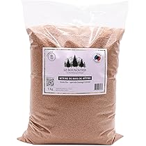 Sciure Professionnelle Sciure De Hêtre Français Pour Fumage à Froid - 1.9kg Granulométrie 0.5-1mm - Professionnel Saumon Fumé Générateur Fumoir Bois Fumage Professionnel Français