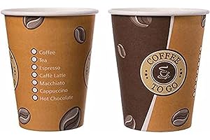 SUFE 400 Stk. Kaffeebecher Topline, "Coffee to go", Pappe beschichtet, 12oz., 300 ml