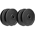 SIMRAN SPORTS 20 Kg Adjustable PVC Dumbbells Weight Plates 20kg (5kgx4Pcs) Weight Plate Set For Men & Women Home Gym Equipments