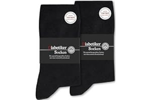 SockWaddles 6 Paar Diabetikersocken ohne Gummibund & ohne Naht 97% Baumwolle, Diabetiker Socken mit Komfortbund Hautfreundlich & Atmungsaktiv baumwollsocken für Damen Herren