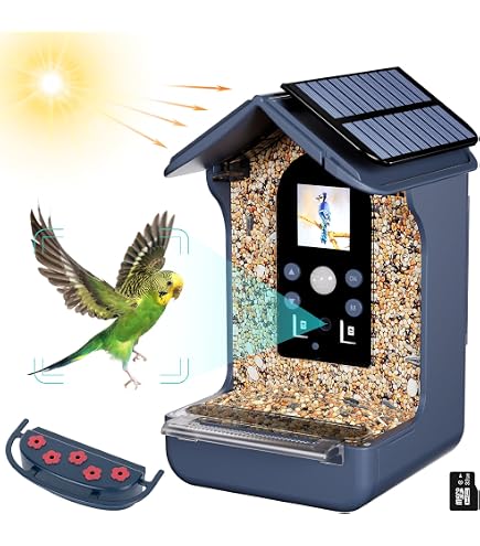 Gyozol Alimentatore Intelligente Per Uccelli Con Fotocamera, AI