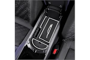 SXCY Compatible con Toyota C-HR CHR Reposabrazos Caja de Almacenamiento, Central Consola Organizador Bandeja para Coche interior Accesorios para CHR 2016-2022 2023 (blanco)