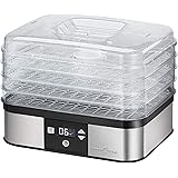 ProfiCook PC-DR 1116 Dörrautomat, 7-stufige elektronische Temperatureinstellung, Umluftgebläse, Umluftfunktion, Timer, LCD-Di