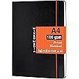 MENORAH Paper - Artist Sketch Book - A4-180 Gsm (100 Pages / 50 Sheets) Drawing Notebook - Hard Bound Book - (29.7 Cm X 21 Cm) - Completely Handmade- Portrait, Oil Paint