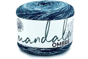 LION BRAND YARN COMPANY Lion Brand Yarn Mandala Ombre Multicolor Yarn for Knitting, Crochet, and Crafts, Harmony, 1 Pack