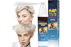 MRCUVARYAS Spray para el pelo, 30 ml, color temporal, color blanco, tinte de pelo natural, color temporal, color de pelo temporal, color de pelo lavable, coloraciones para fiestas, cosplay, Halloween (blanco)