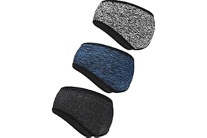 BLULU 3 Stück Ohrenwärmer Stirnband Full Cover Ohrenschützer Stirnband Sport Stirnband für Outdoor Sport Fitness