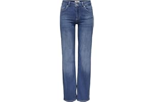ONLY Female Straight-Fit Jeans ONLBLUSH Mittlere Taille Gerade geschnitten Jeans