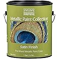 Rust-Oleum Modern Masters Interior/Exterior Metallic Paint for Wall & Furniture (Satin Flash Blue - 3.78 Liters)