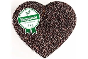 HERBALIND ...NATÜRLICH 5 kg Therapie Rapssamen in Premium Qualität - Rapskörner lose Ware schonend getrocknet gereinigt - Raps zum Befüllen von Wärmekissen Therapieraps für Sensibilisierung-, Ergotherapie, Handtherapie