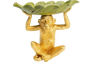 PLAYMOBIL Kare Design Deko Schale, Affe, Bananenblatt, handbemalt, Ablage, 14x24cm