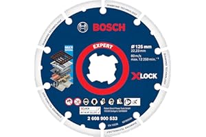 Bosch 1x EXPERT Diamond Metal Wheel X-LOCK Trennscheibe (für Gusseisen, Edelstahl, Ø 125 mm, Professional Zubehör Kleiner Winkelschleifer)