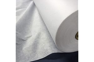 Marent Brand White Lightweight Fusible Iron On Premium Interfacing Fabric 90cm Wide (Per Metre)
